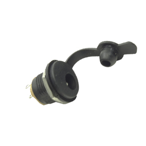 Waterproof DC connector, Female socket with seal, Panel mount,Solder pins,IP67