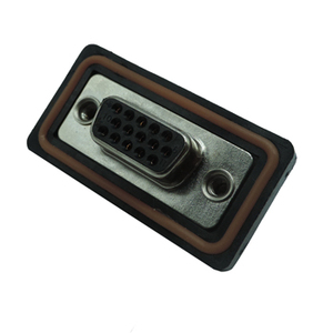 Waterproof D-sub connector, DP15, 15 Pins, Female,Panel mount,Solder pins,IP67